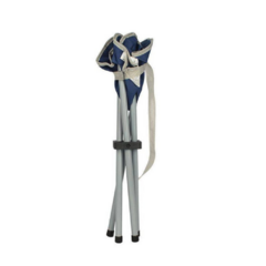 BANQUETA DOBRAVEL DE AÇO/POLIÉSTER STOOL AZUL NAUTIKA - comprar online