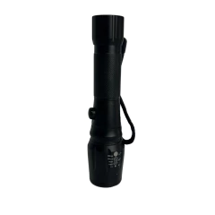 LANTERNA RECARREGÁVEL LED 16,5CM PRETO H23618 MD