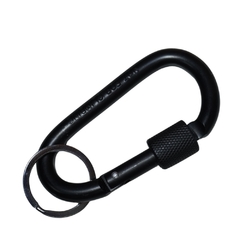 MOSQUETÃO CHAVEIRO C/ TRAVA ROSCA PRETO EONE - comprar online