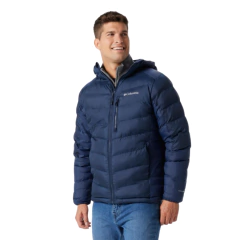 JAQUETA MASCULINA LABYRINTH LOOP COM CAPUZ AZUL SURF BLUE WO6194-464 COLUMBIA