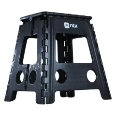 BANQUETA DOBRÁVEL DE POLIPROPILENO STEP 2 PRETO NAUTIKA na internet