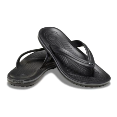 CHINELO UNISSEX CROCBAND FLIP BLACK E CINZA 110330DD CROCS