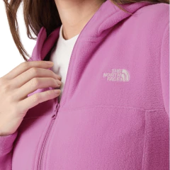JAQUETA FEMININA FLEECE GLACIER FULL ZIP COM CAPUZ ROSA A044N1I8 THE NORTH FACE na internet