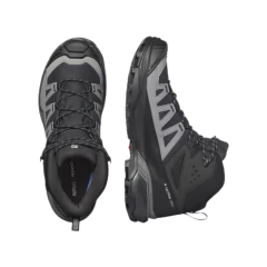 BOTA MASCULINA IMPERMEÁVEL GORETEX X ULTRA 360 MID PRETO E CINZA 474476 SALOMON - Terratop Aventura