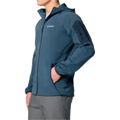 JAQUETA MASCULINA SOFTSHELL COM CAPUZ TALL HEIGHTS II SOFTSHELL AZUL WO9423-478 COLUMBIA - comprar online