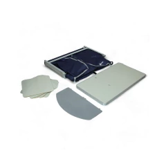 MESA COM ARMÁRIO DE COZINHA DOBRÁVEL DE ALUMÍNIO/MDF CUCINA AZUL NAUTIKA - Terratop Aventura