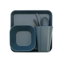 KIT 1P SOLO TABLEWARE 6 PEÇAS CINZA COGHLANS - comprar online