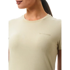 CAMISETA FEMININA MANGA CURTA ALGODÃO SILK BEGE STONE 321073278 COLUMBIA - comprar online