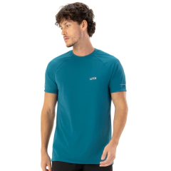 CAMISETA MASCULINA MANGA CURTA DRY UV50+ WOOF AZUL PETRÓLEO 2075011190AZ04 ALPEN