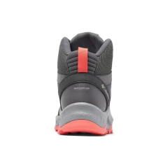 BOTA FEMININA IMPERMEÁVEL WATERPROF TRAILSTORM ASCEND MID CINZA E PINK BL1169-089 COLUMBIA - loja online