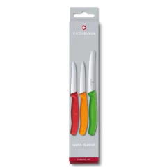 CONJUNTO DE FACAS P/ COZINHA SWISS CLASSIC 3PÇS COLORIDO 6.7116.32 VICTORINOX