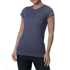 CAMISETA FEMININA MANGA CURTA DRY FPS 50 NEBLINA CINZA 320426082 COLUMBIA