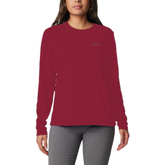CAMISETA FEMININA MANGA LONGA DRY FPS 50 NEBLINA BORDO 320425684 COLUMBIA