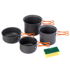 KIT DE PANELAS DE ALUMINIO MOUNTAIN COOK 4 PEÇAS NATUREHIKE