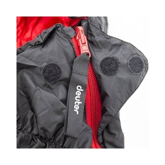 SACO DE DORMIR EXOSPHERE LARGE +5C-0C-15C PRETO E VERMELHO DEUTER - Terratop Aventura