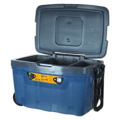 CAIXA TÉRMICA 54L ICE BOX COOLER C/RODAS CINZA NAUTIKA - comprar online