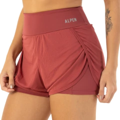 SHORTS FEMININO C/ CALÇÃO BORDÔ 2075004003BD01 ALPEN - comprar online