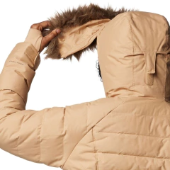 Imagem do JAQUETA FEMININA LAY D DOWN IV COM CAPUZ MARROM CLARO WL2376-262 COLUMBIA