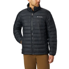 JAQUETA MASCULINA POWDER LITE SEM CAPUZ PRETO WO1111-012 COLUMBIA