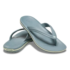 CHINELO FEMININO CROCBAND FLIP CAPRO SPORT CINZA E VERDE CLARO 110333YO CROCS