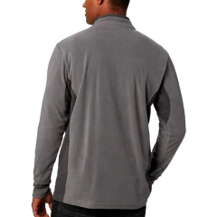 BLUSÃO MASCULINO FLEECE KLAMATH RANGE II HALF ZIP CINZA CITY GREY AM6558-024 COLUMBIA - comprar online