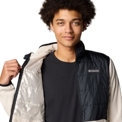 JAQUETA MASCULINA FLEECE BASIN BUTTE II FULL ZIP BEGE E PRETO AO4318-278 COLUMBIA na internet