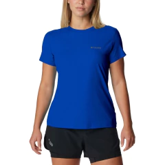 CAMISETA FEMININA MANGA CURTA DRY FPS 50 NEBLINA AZUL MOUNTAIN 320426433 COLUMBIA