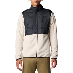 JAQUETA MASCULINA FLEECE BASIN BUTTE II FULL ZIP BEGE E PRETO AO4318-278 COLUMBIA