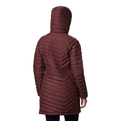 JAQUETA FEMININA POWDER LITE PARCA COM CAPUZ BORDÔ MALBEC WK0034-671 COLUMBIA na internet