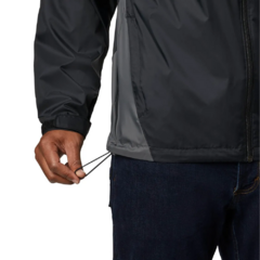 JAQUETA MASCULINA GLENNAKER LAKE RAIN CORTA VENTO PRETO RM2015-010 COLUMBIA - Terratop Aventura