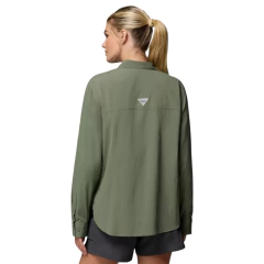 CAMISETA FEMININA MANGA LONGA DRY FPS 50 WILD CAST VERDE CYPRESS FL9602-316 COLUMBIA na internet