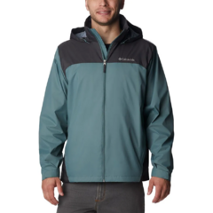 JAQUETA MASCULINA GLENNAKER LAKE RAIN CORTA VENTO CINZA E AZUL RM2015-346 COLUMBIA