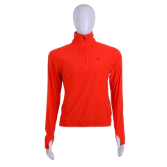 BLUSÃO FEMININO FLEECE 1/2 ZIP CHAMONIX X-LITE LARANJA 12024I55 KAILASH