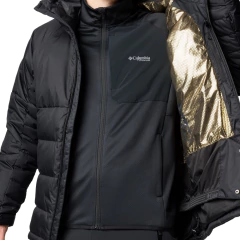 JAQUETA MASCULINA ROARING FORK II DOWN COM CAPUZ PRETO WO9906-010 COLUMBIA - comprar online