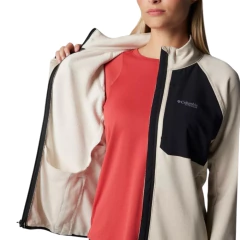 JAQUETA FEMININA FLEECE TRIPLE CANYON TITANIUM FULL ZIP BEGE E PRETO AK9835-278 COLUMBIA - comprar online