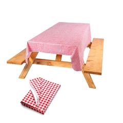TOALHA DE MESA PICNIC XADREZ VERMELHO COGHLANS