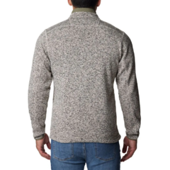 JAQUETA MASCULINA FLEECE SWEATER WEATHER FULL ZIP VERDE STONE E BEGE AO9710-278 COLUMBIA - Terratop Aventura