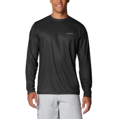 CAMISETA MASCULINA MANGA LONGA DRY FPS 50 NEBLINA PRETO 320423010 COLUMBIA - comprar online