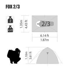 Imagem do BARRACA FOX 2/3P NAUTIKA