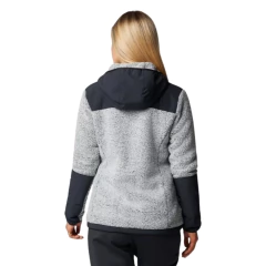 JAQUETA FEMININA SHERPA ARCTIC CREST TITANIUM FULL ZIP CINZA E PRETO AK8804-100 COLUMBIA - comprar online