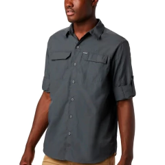 CAMISETA MASCULINA MANGA LONGA DRY FPS 50 SILVER RIDGE 2.0 CINZA GRILL AO0651-028 COLUMBIA - comprar online