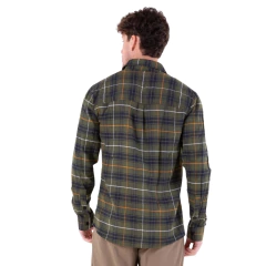 CAMISA MASCULINA MANGA LONGA FLANELA RIDGE PRETO E VERDE 2075010097PR01 ALPEN na internet