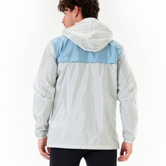 JAQUETA MASCULINA HIDROREPELENTE POLIAMIDA CORTA VENTO CINZA E AZUL 2075018098CZ03 ALPEN - Terratop Aventura
