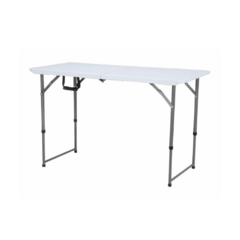 MESA DOBRÁVEL ROBUST DE AÇO/POLIETILENO 1,23X0,61M BRANCA NAUTIKA