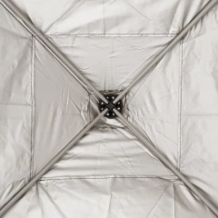 GAZEBO SANFONADO ALUMINIZADO COMPACTO PAXX 2.0 2X2M PRETO NAUTIKA - Terratop Aventura