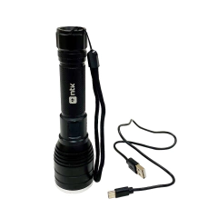 LANTERNA RECARREGAVEL USB 1000 LÚMENS KRIPTON PRETA NAUTIKA - Terratop Aventura