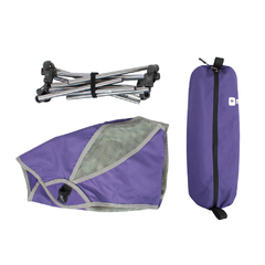 CADEIRA DOBRÁVEL DE ALUMÍNIO/POLIÉSTER YUKON ROXO E CINZA NAUTIKA - comprar online
