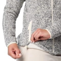 JAQUETA FEMININA FLEECE SWEATER WEATHER FULL ZIP BEGE E PRETO AL5725-191 COLUMBIA na internet