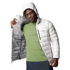JAQUETA MASCULINA ARCTIC CREST TITANIUM DOWN COM CAPUZ CINZA CLARO WO8937-043 COLUMBIA na internet