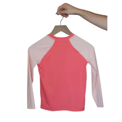 CAMISETA INFANTIL MANGA LONGA LARANJA E ROSA 0012304001253 FISHINGCO na internet